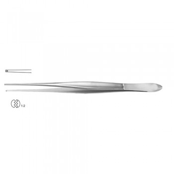 Cushing Dissecting Forceps 1 x 2 Teeth Stainless Steel, 25 cm - 9 3/4"